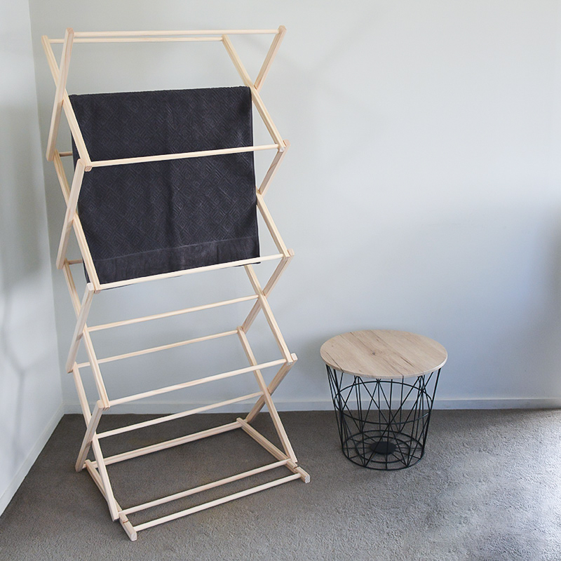 Tower Dryer Black Sand Furniture, Wooden Laundry Rack Nz